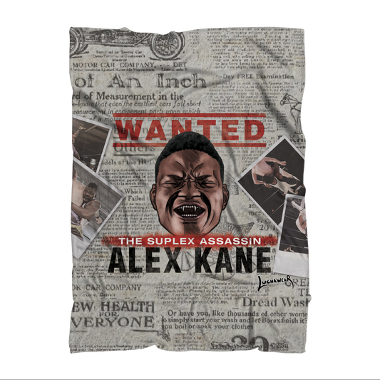 Alex Kane (USA) "Wanted" Throw Blanket
