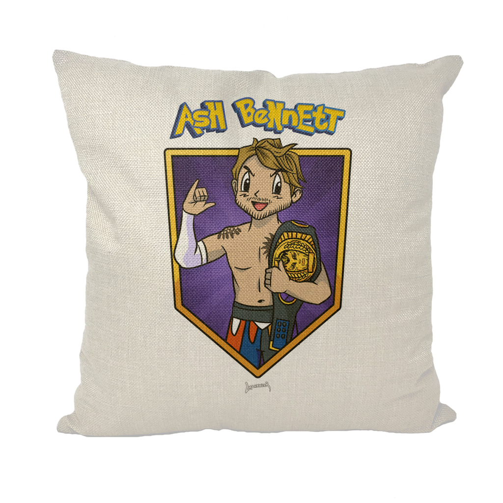 Ash Bennett (USA) "Champ" Throw Pillow