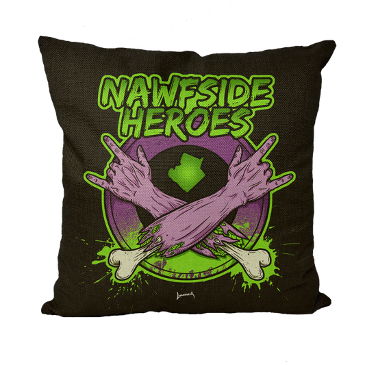 Nawfside Heroes (USA) "Coat of Arms" Throw Pillow with Insert