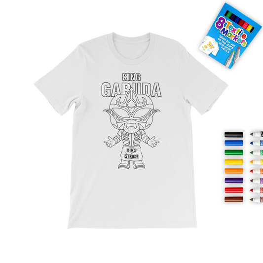 King Garuda (MEX) "Lil Garuda" Color Me! Tee with Marker Set