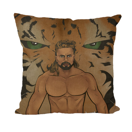 Brian Pillman Jr. (USA) "Tiger Power" Throw Pillow with Insert