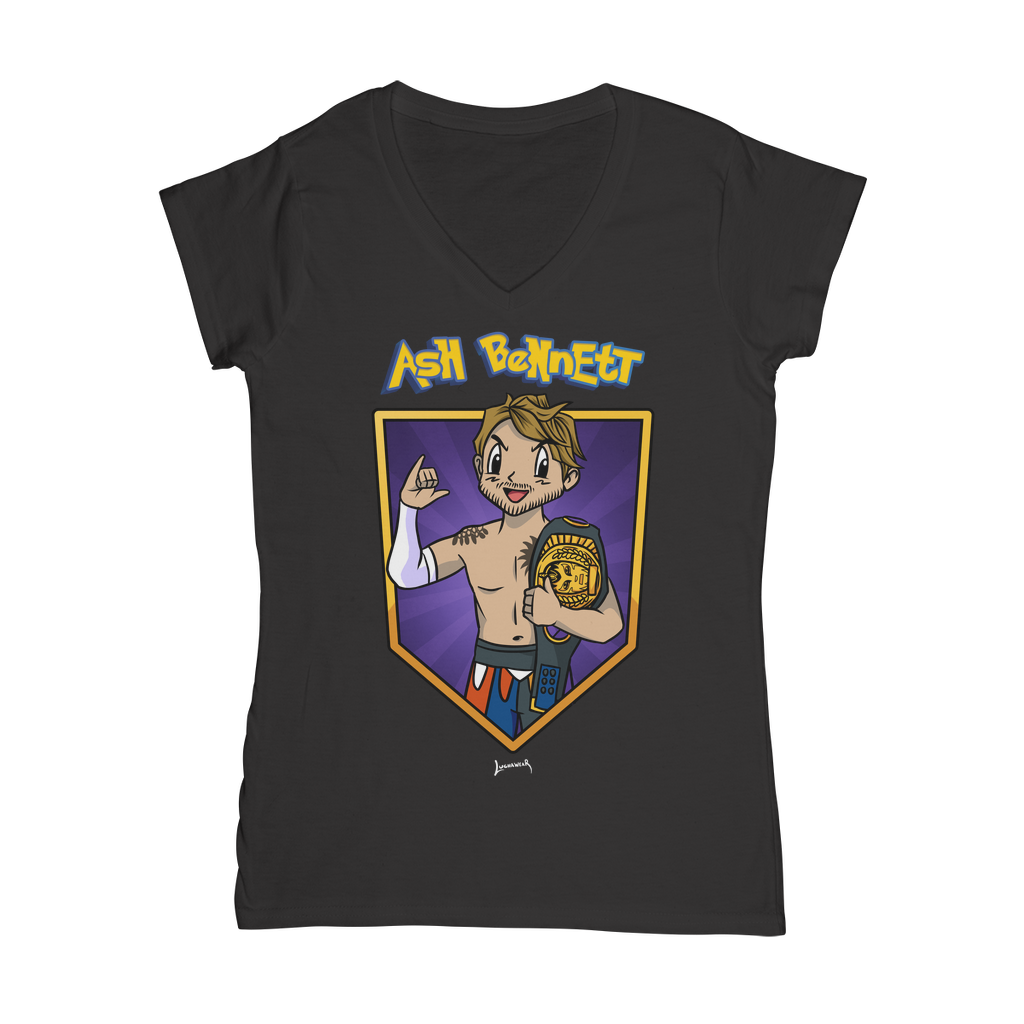 Ash Bennett (USA) "Champ" Women's Wear V-Neck T-Shirt