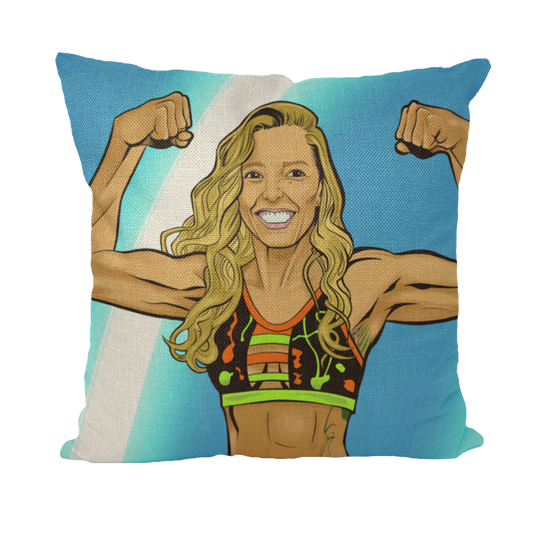 Dani Mo (USA) "Muscles" Throw Pillow with Insert