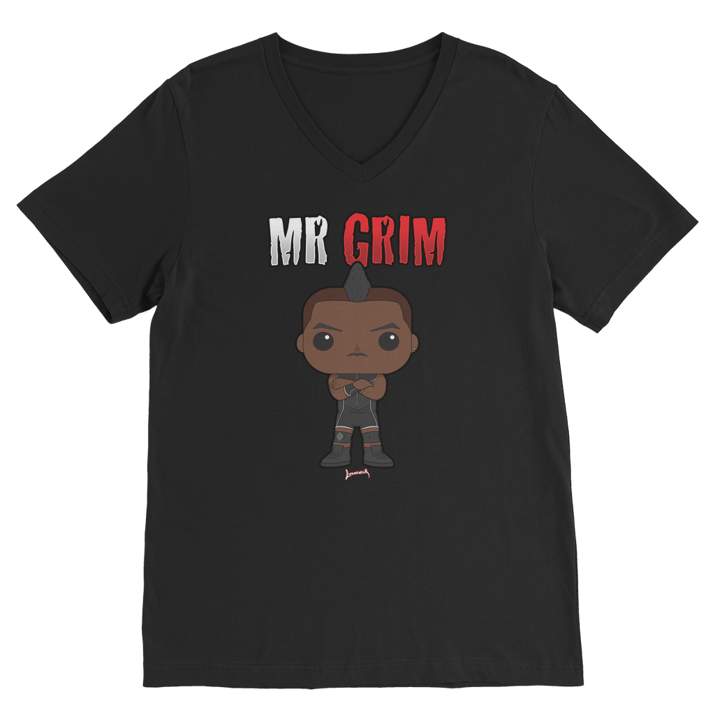 Mr Grim (USA) "Lil Mr Grim" V Neck Tee