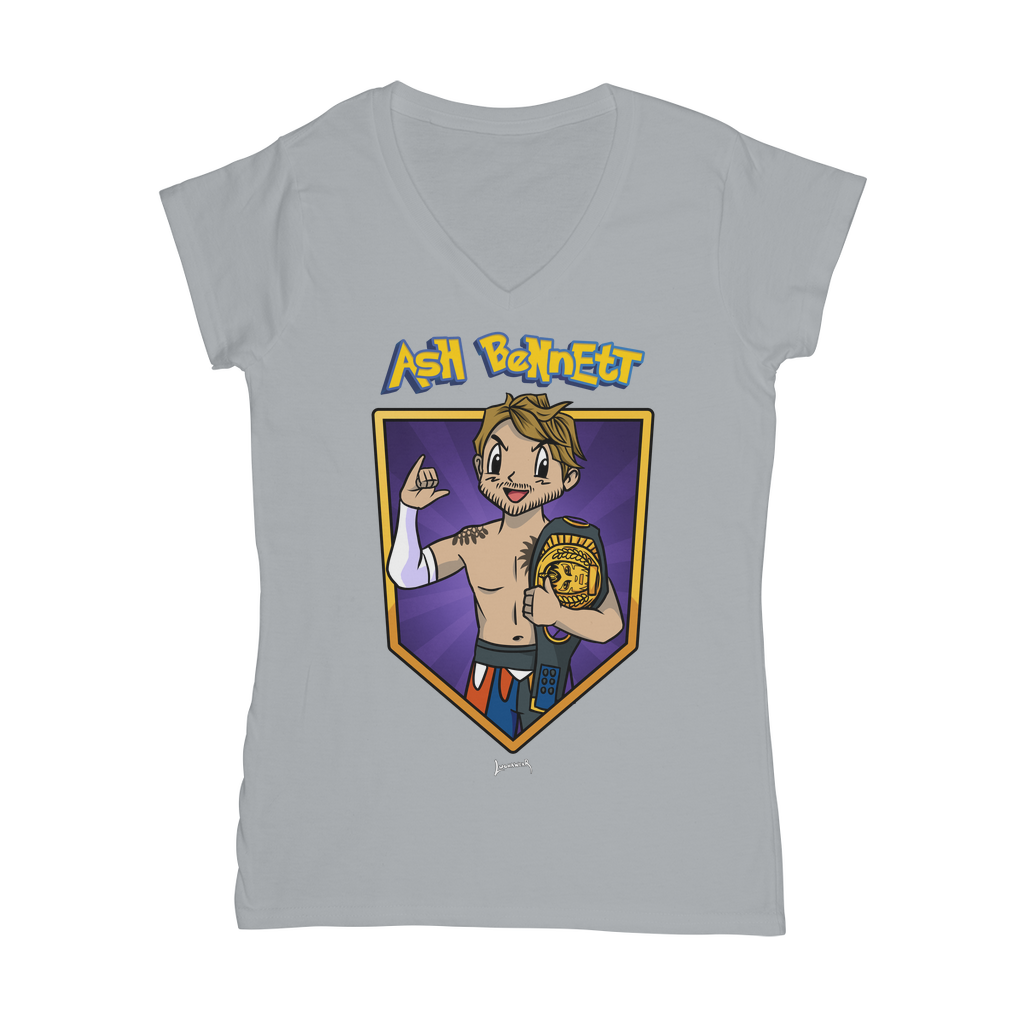 Ash Bennett (USA) "Champ" Women's Wear V-Neck T-Shirt