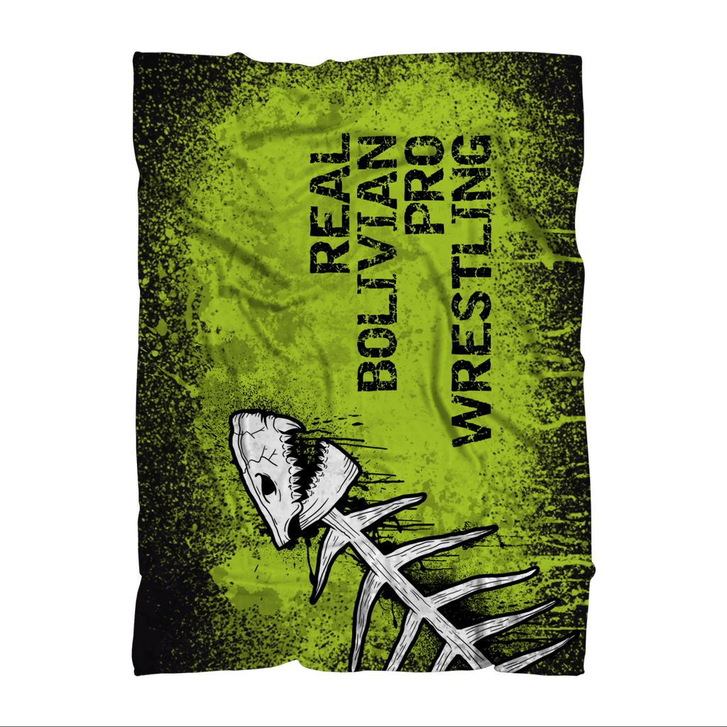 Chris Bravo (BOL) "Real Bolivian Pro Wrestling" Throw Blanket