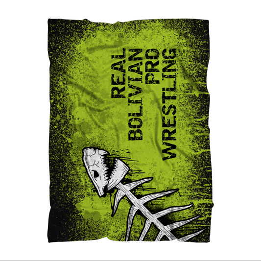Chris Bravo (BOL) "Real Bolivian Pro Wrestling" Throw Blanket