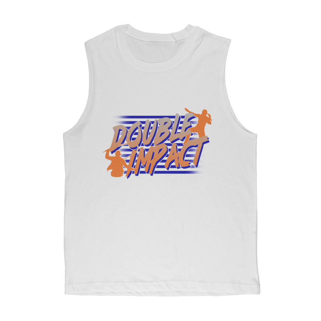 Double Impact (USA) "Logo" Muscle Tank Top