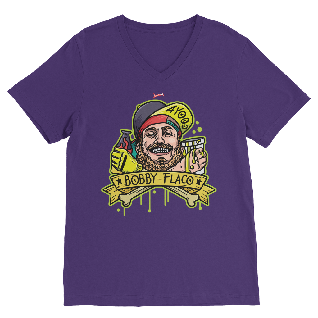 Bobby Flaco (USA) "My Salsa" V Neck Tee
