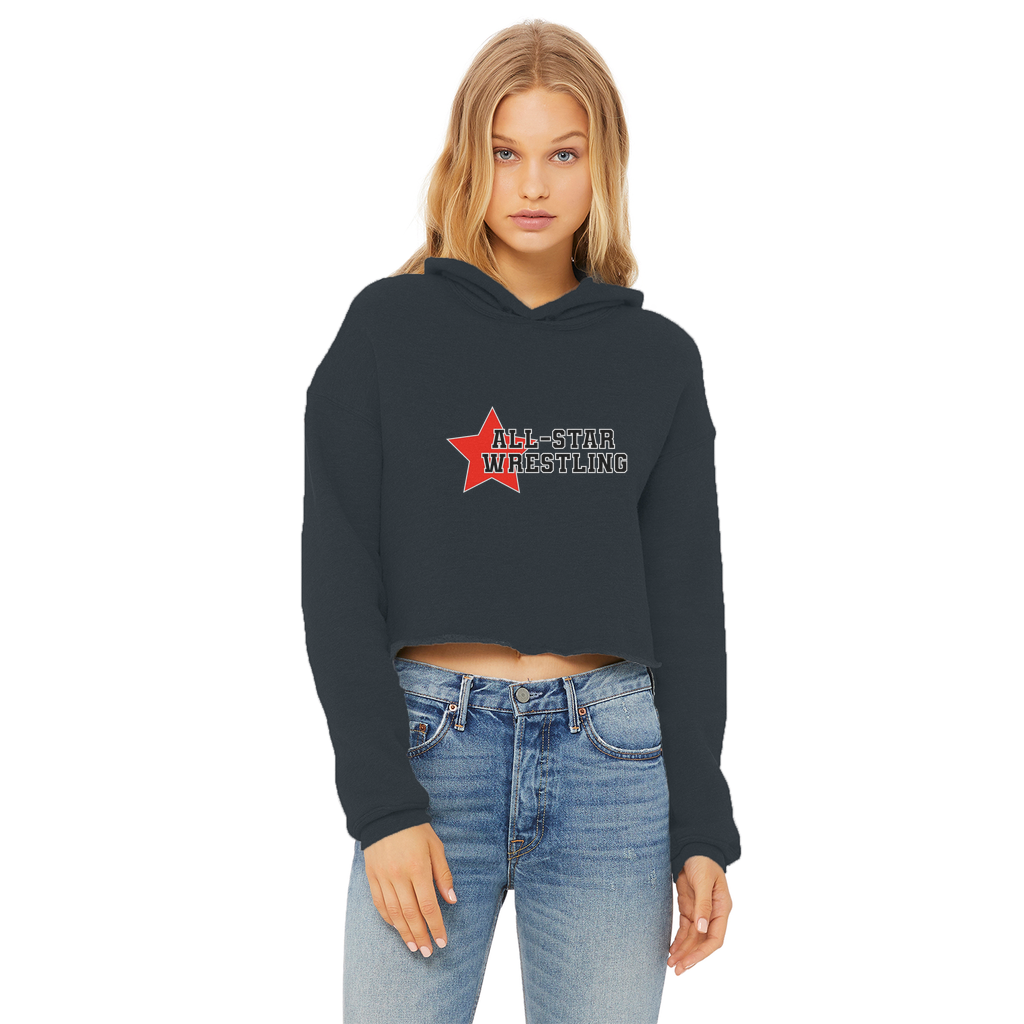 All Star (USA) "All Star Wrestling" Women's Wear Crop Top Hoodie