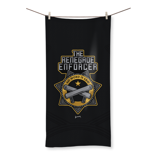 Renegade Enforcer (USA) "My Word is Law" Home and Beach Towel