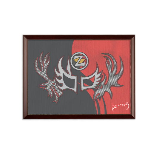 ZENSHI (USA/CHL) "Red and Black" Wall Art Plaque
