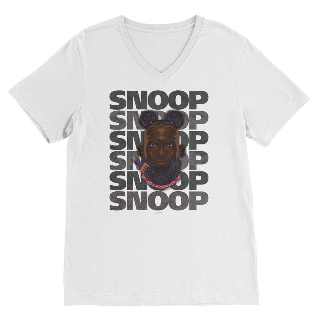 Snoop Strikes (USA) "SNOOP" V Neck Tee