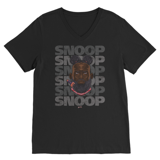 Snoop Strikes (USA) "SNOOP" V Neck Tee