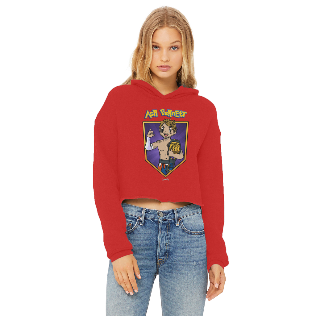 Ash Bennett (USA) "Champ" Women's Wear Crop Top Hoodie