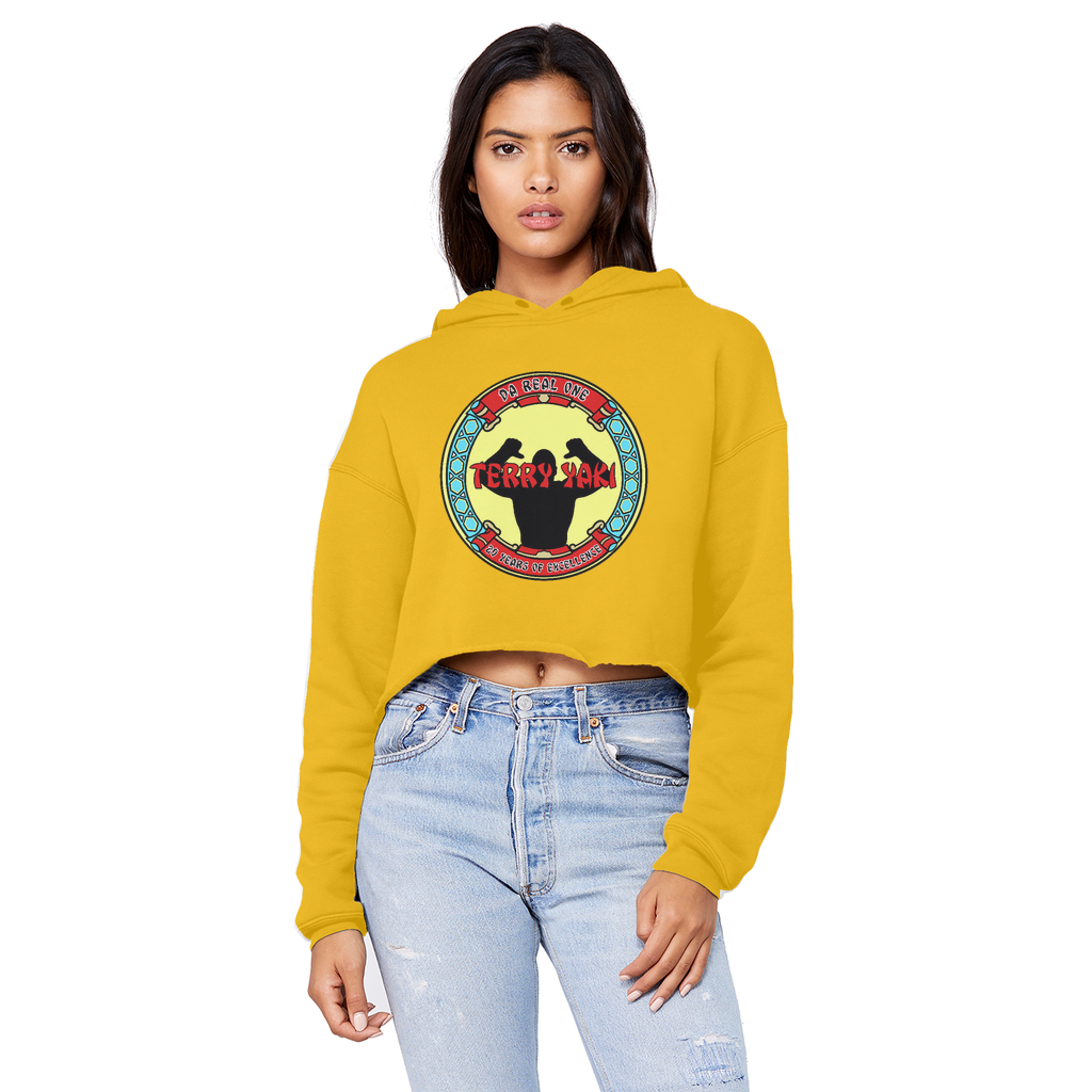 Terry Yaki (USA) "Da Real One" Unisex Crop Top Boyfriend Hoodie