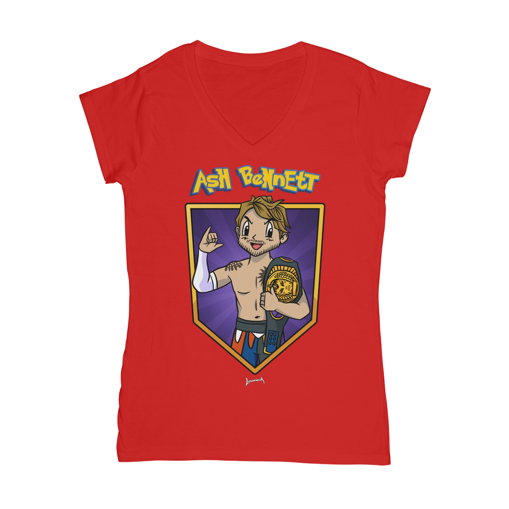 Ash Bennett (USA) "Champ" Women's Wear V-Neck T-Shirt