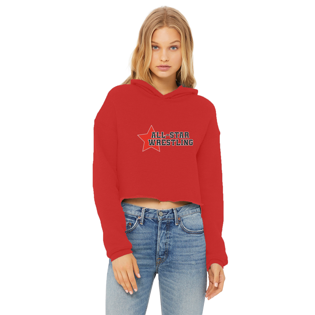 All Star (USA) "All Star Wrestling" Women's Wear Crop Top Hoodie