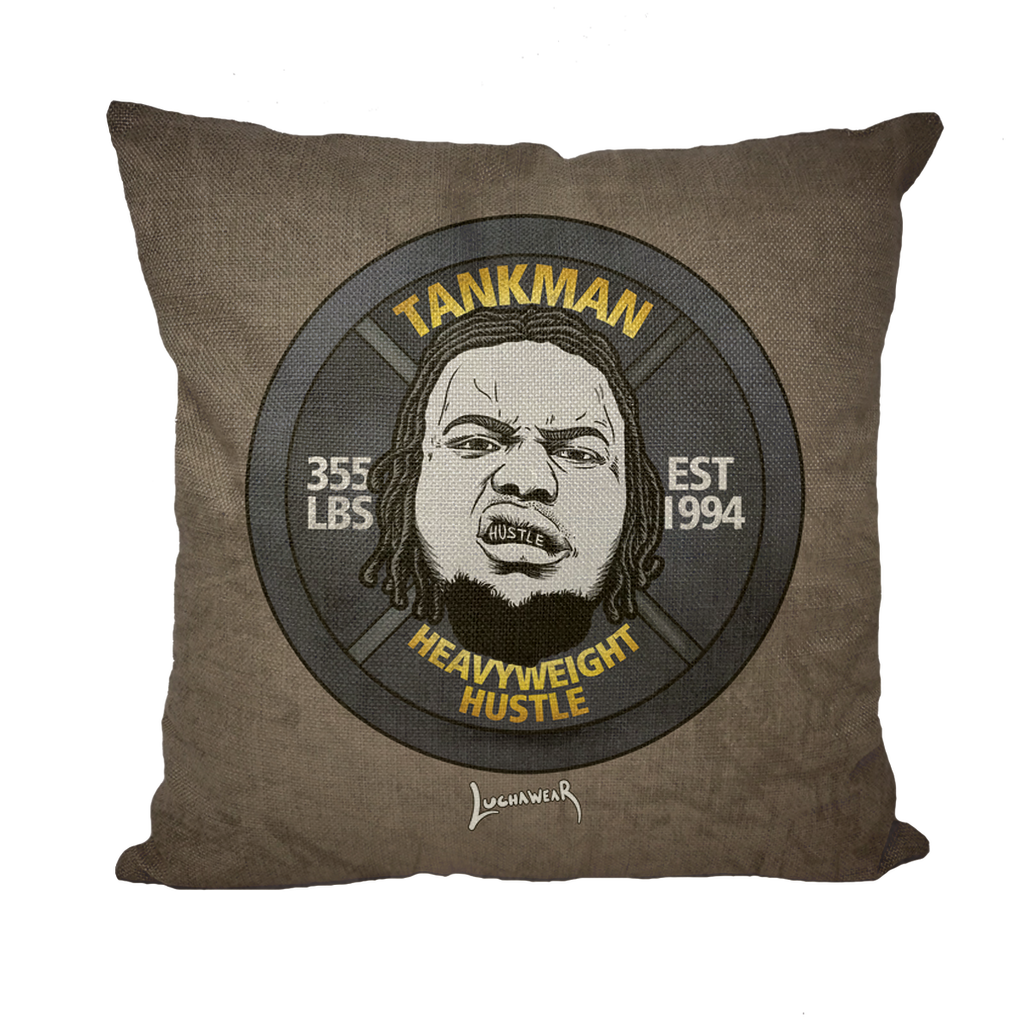 Calvin Tankman (USA) "Heavyweight Hustle" Throw Pillow