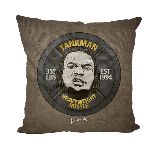 Calvin Tankman (USA) "Heavyweight Hustle" Throw Pillow