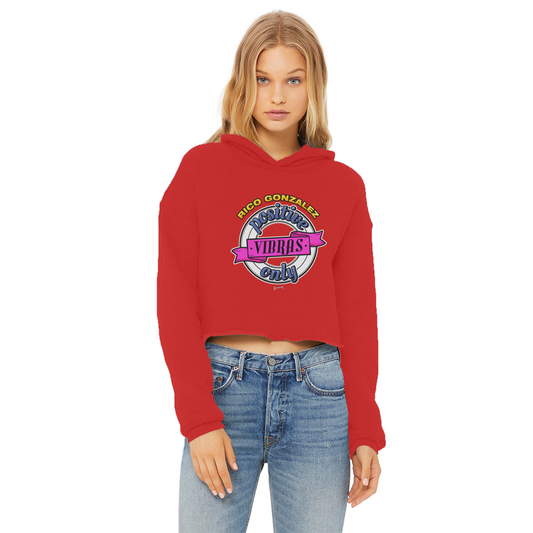 Rico Gonzalez (MEX) "Positive Vibras" Women's Wear Crop Top Hoodie