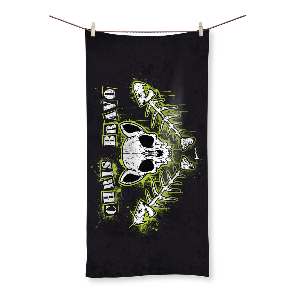 Chris Bravo (BOL) "Fish Bonez" Home and Beach Towel