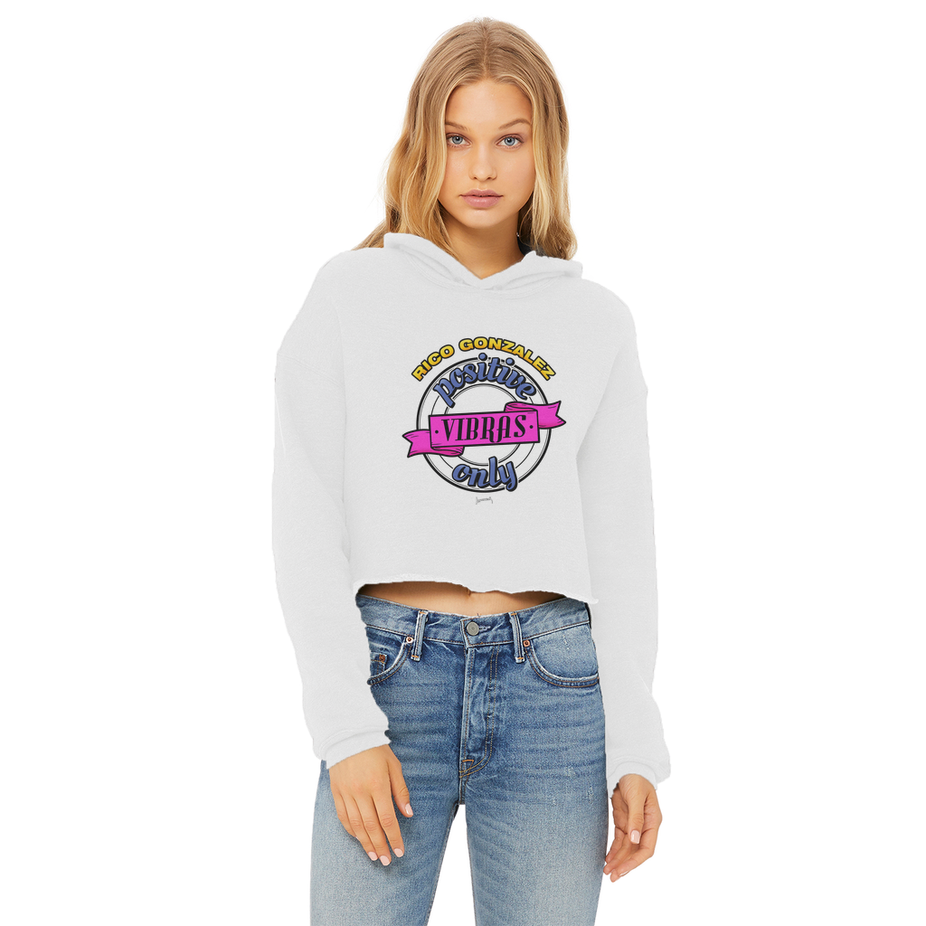 Rico Gonzalez (MEX) "Positive Vibras" Women's Wear Crop Top Hoodie