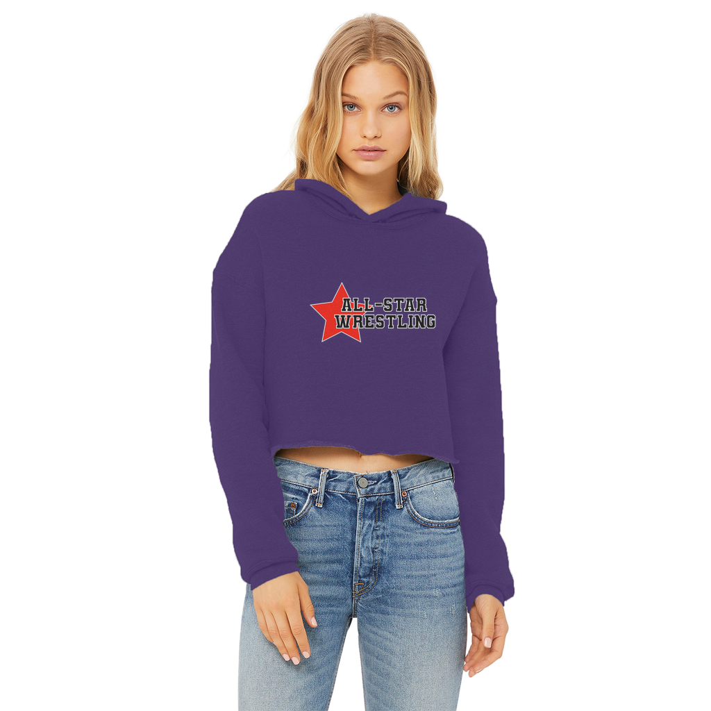 All Star (USA) "All Star Wrestling" Women's Wear Crop Top Hoodie
