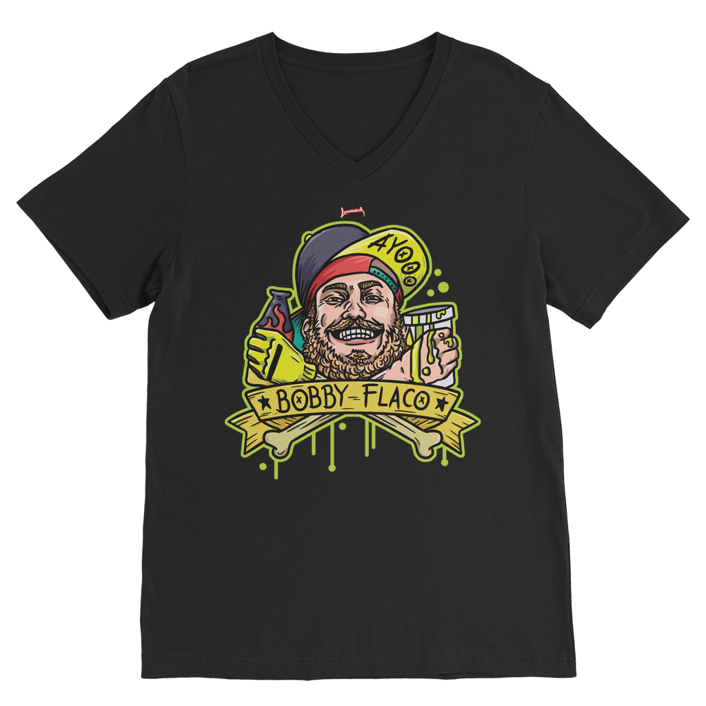 Bobby Flaco (USA) "My Salsa" V Neck Tee