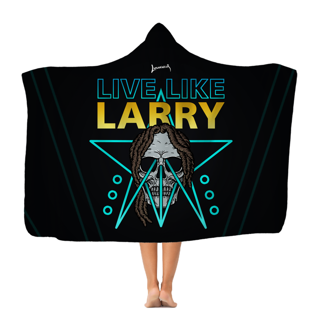 Larry Lazard (USA) "Live Like Larry" Hooded Blanket