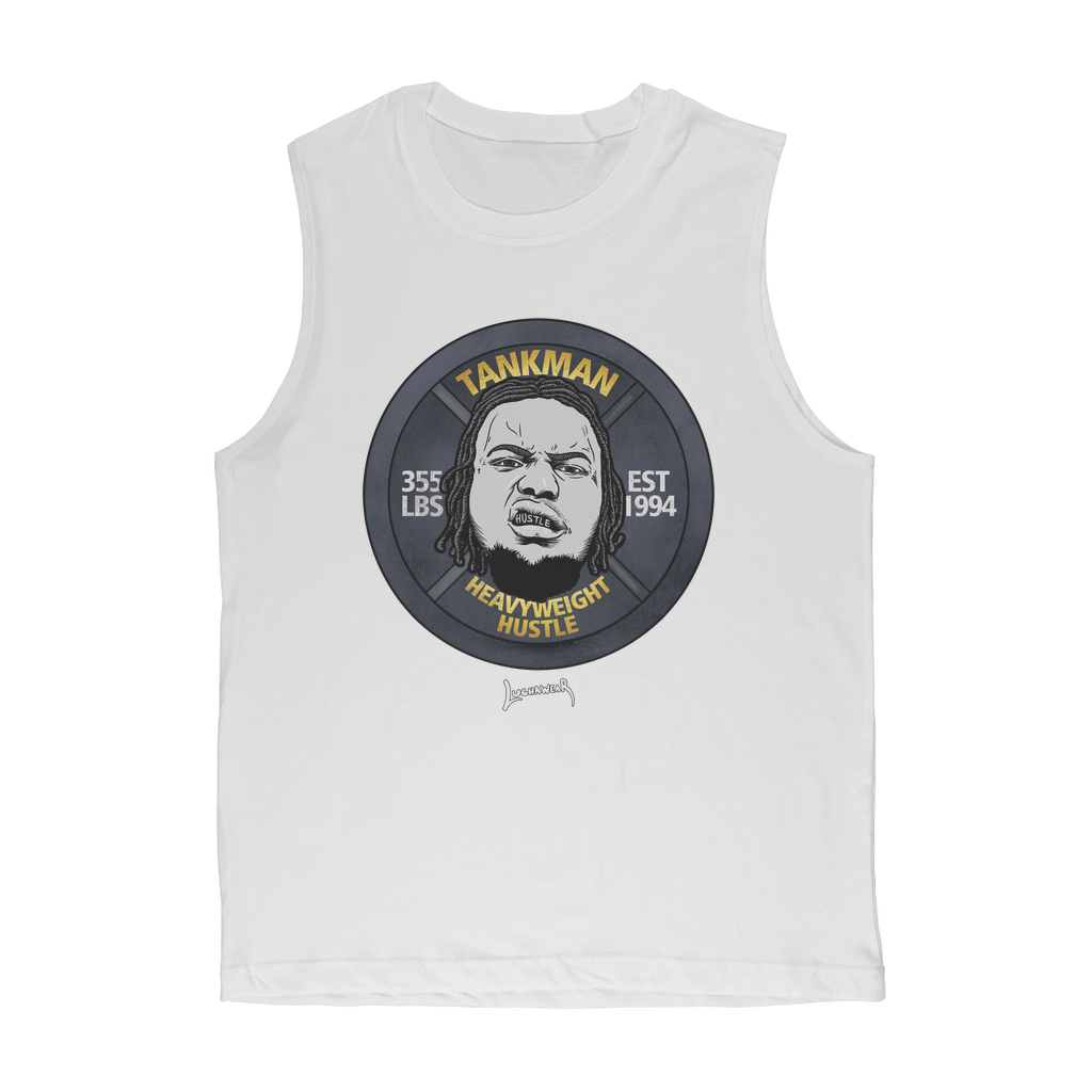Calvin Tankman (USA) "Heavyweight Hustle" Muscle Tank Top