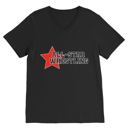 All Star (USA) "All Star Wrestling" V Neck Tee