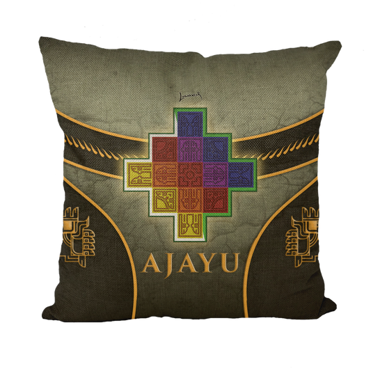 Ajayu (BOL) "Chacana" Throw Pillow