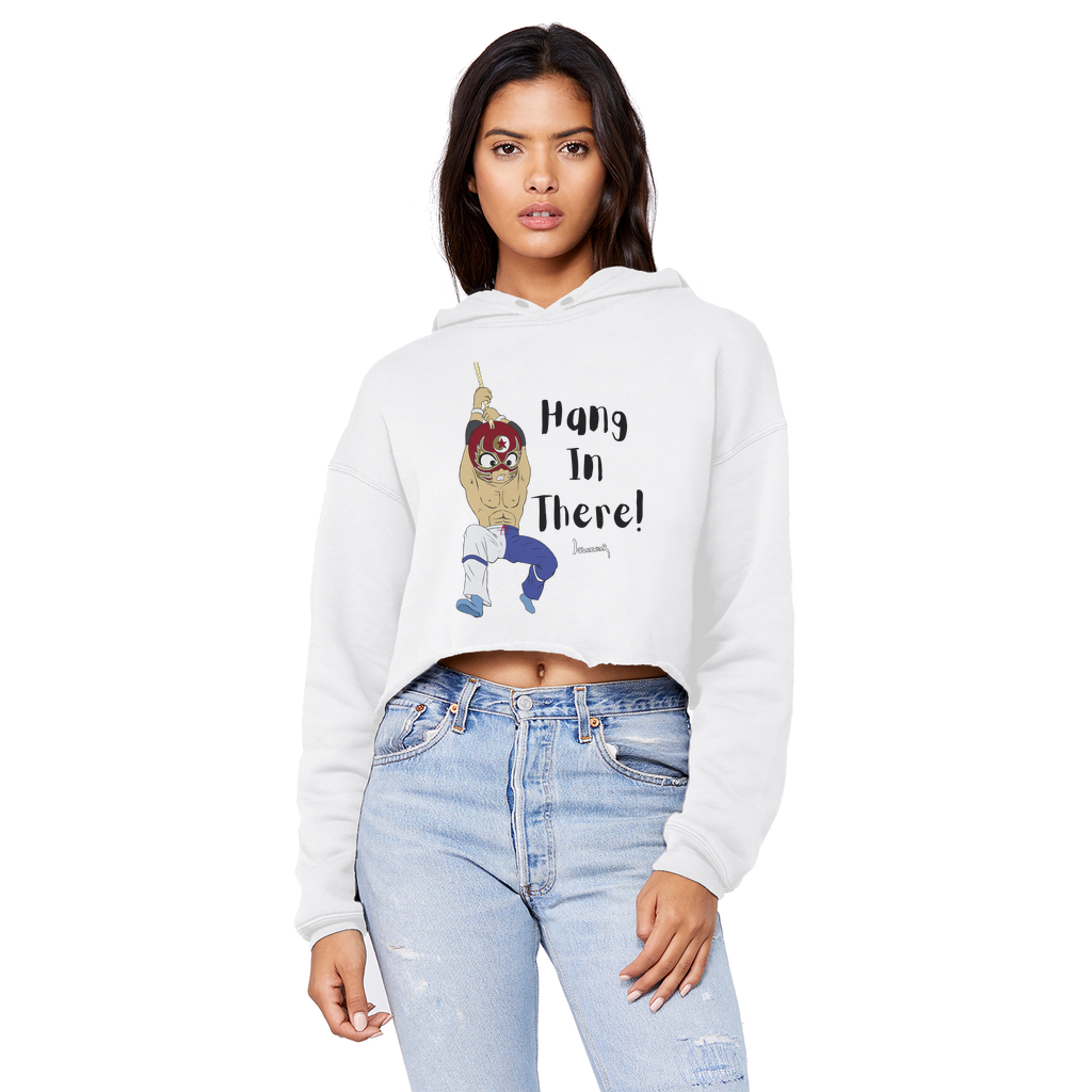 Shynron (USA) "Hang in There" Unisex Crop Top Boyfriend Hoodie