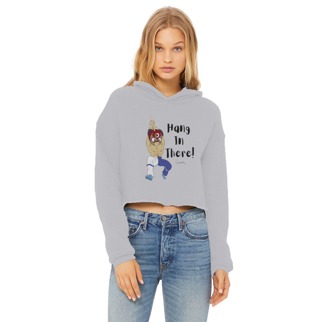 Shynron (USA) "Hang in There" Women's Wear Crop Top Hoodie