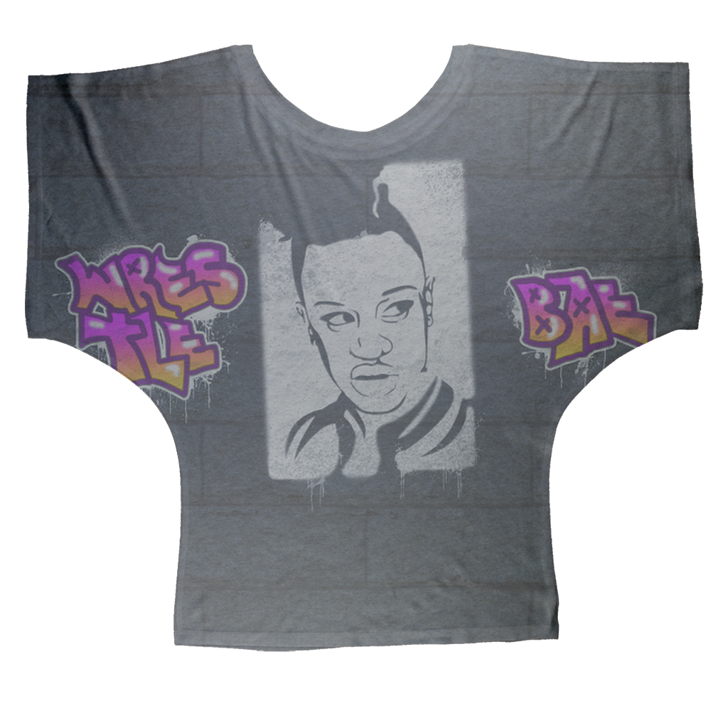 Vanity (USA) "Graffiti Portrait" Women's Wear Batwing Top