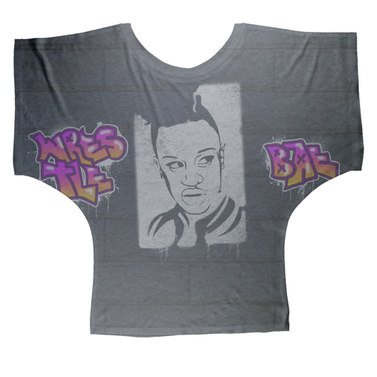 Vanity (USA) "Graffiti Portrait" Women's Wear Batwing Top