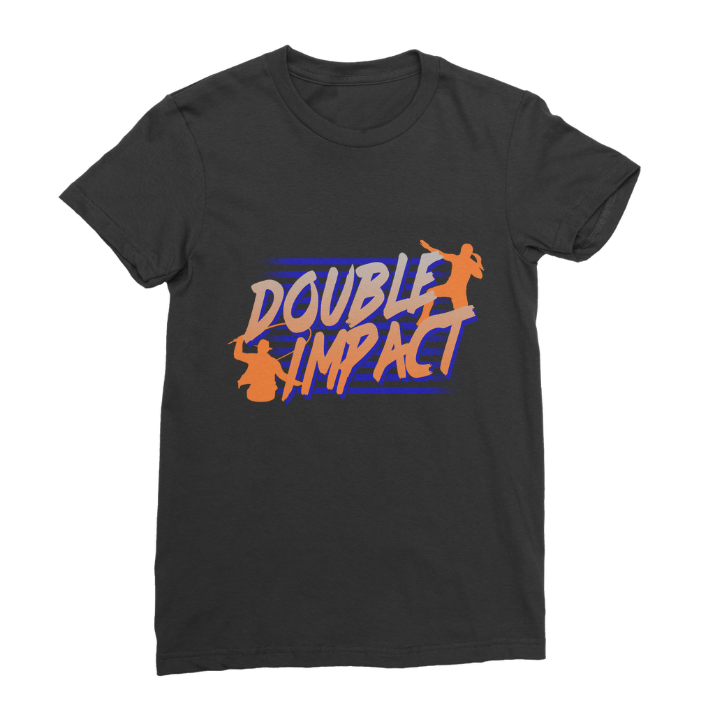Double Impact (USA) "Logo" Women's Wear T-Shirt
