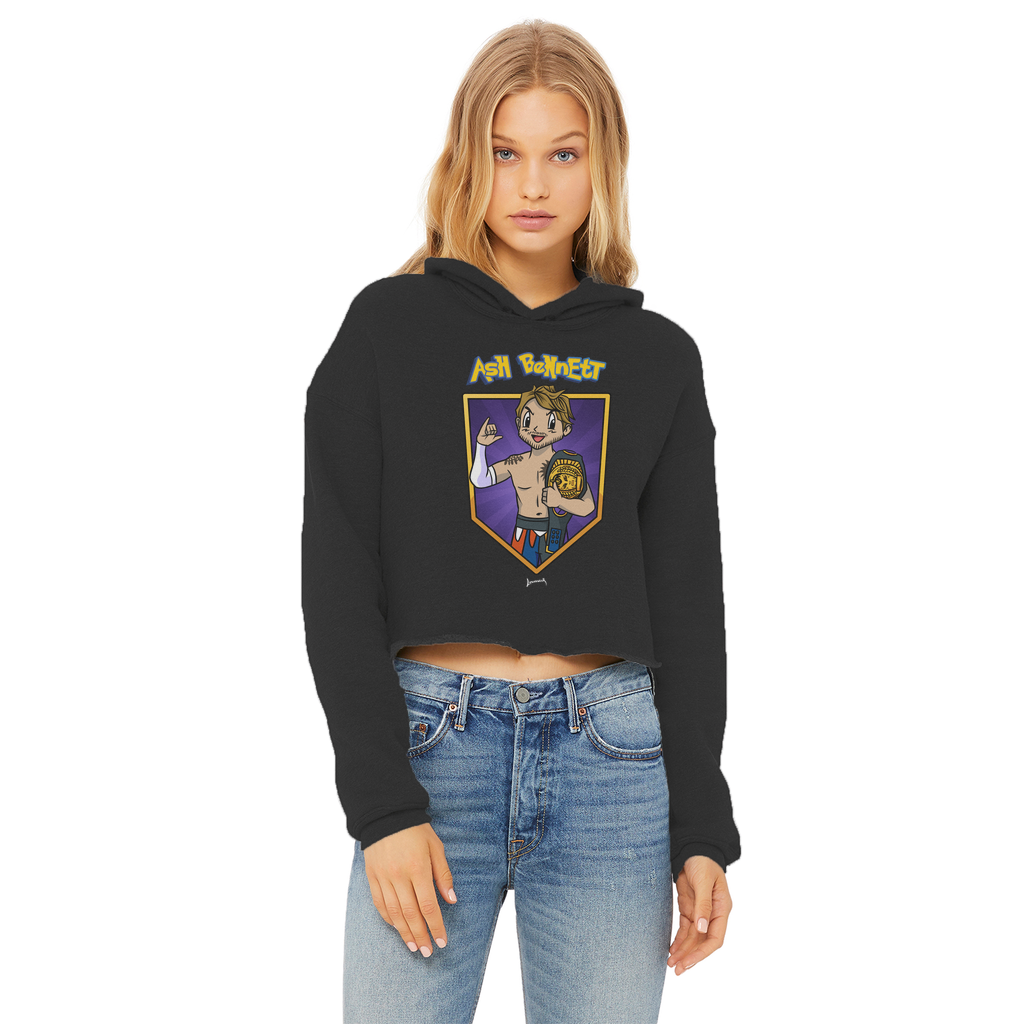 Ash Bennett (USA) "Champ" Women's Wear Crop Top Hoodie