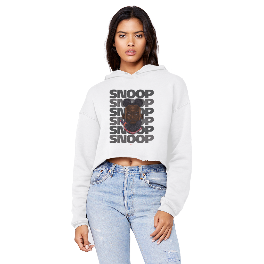 Snoop Strikes (USA) "SNOOP" Unisex Crop Top Boyfriend Hoodie