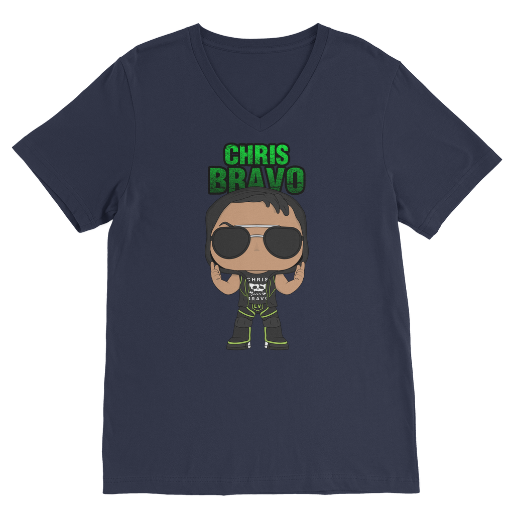 Chris Bravo (BOL) "Lil Bravo" Unisex V Neck Tee