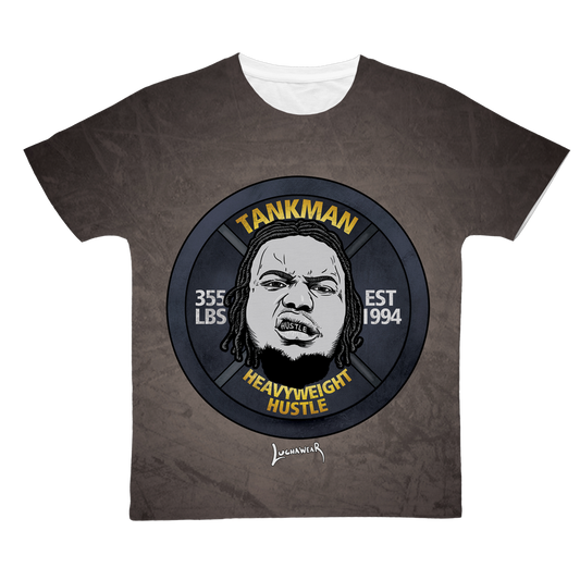 Calvin Tankman (USA) "Heavyweight Hustle" Unisex Designer Tee