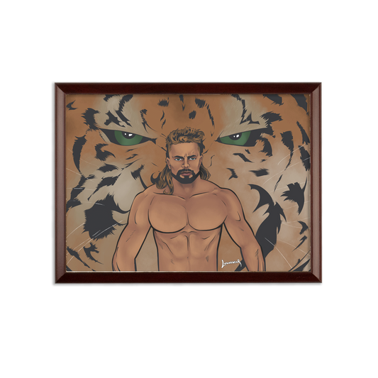 Brian Pillman Jr. (USA) "Tiger Power" Wall Art Plaque