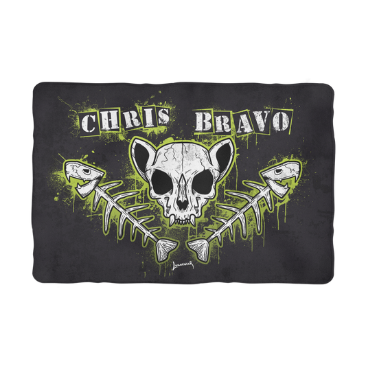 Chris Bravo (BOL) "Fish Bonez"  Pet Blanket
