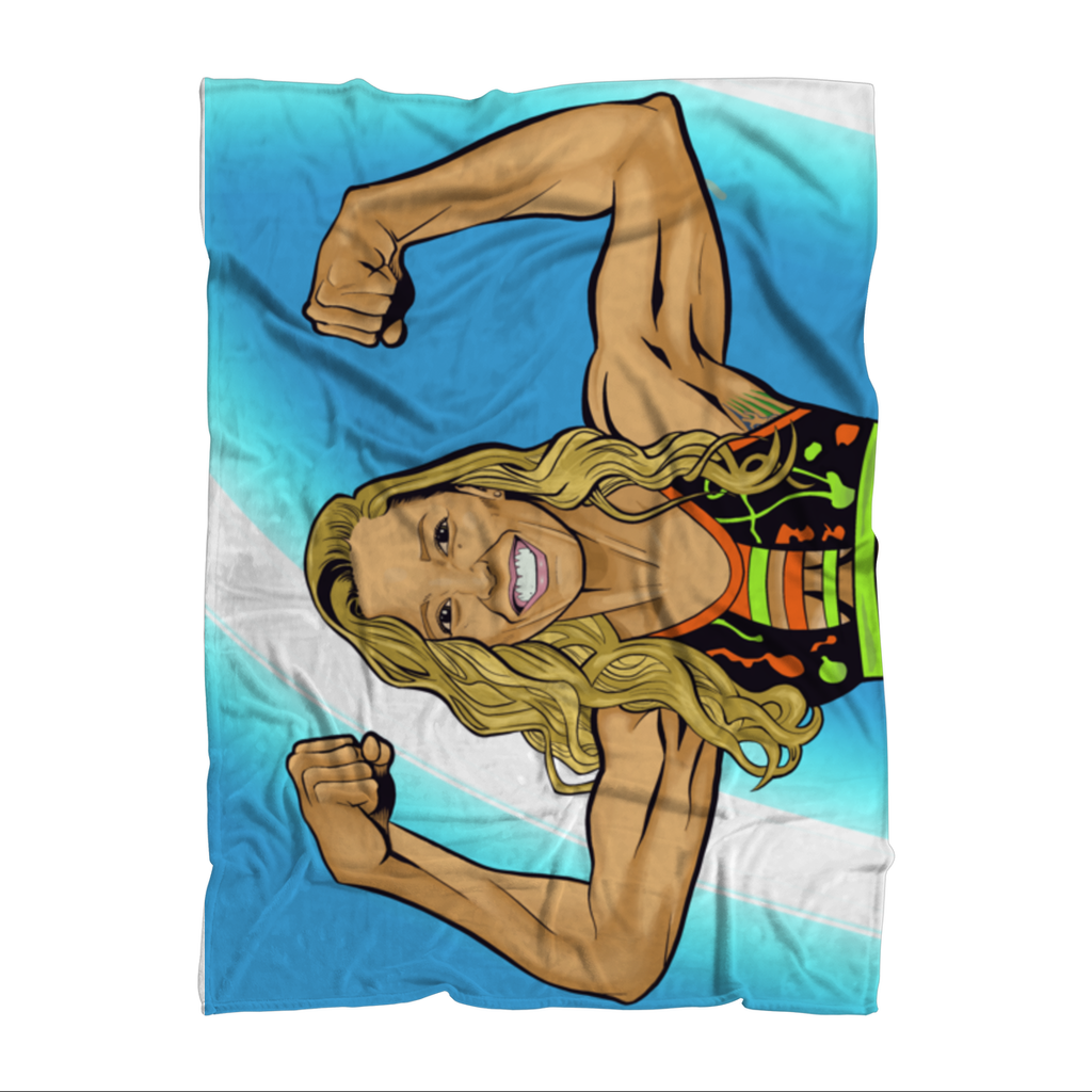 Dani Mo (USA) "Muscles" Throw Blanket
