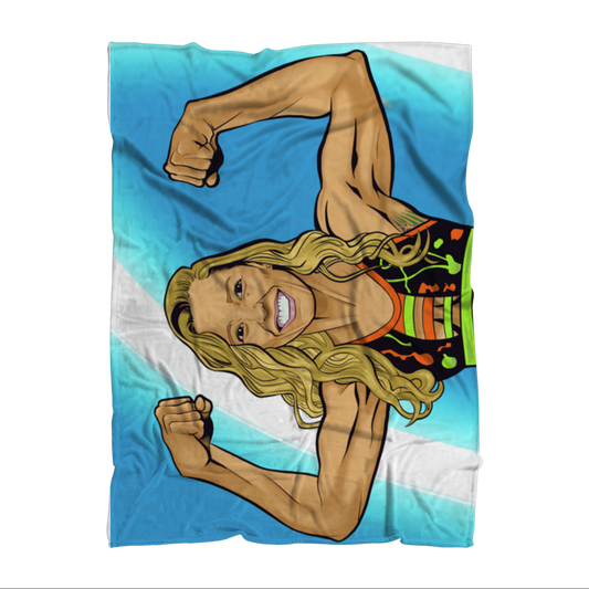 Dani Mo (USA) "Muscles" Throw Blanket