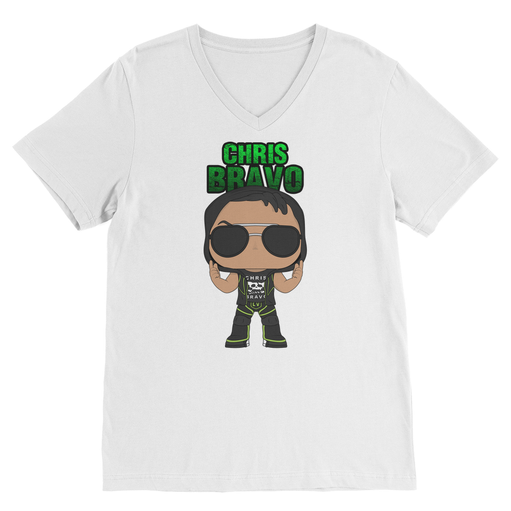 Chris Bravo (BOL) "Lil Bravo" Unisex V Neck Tee