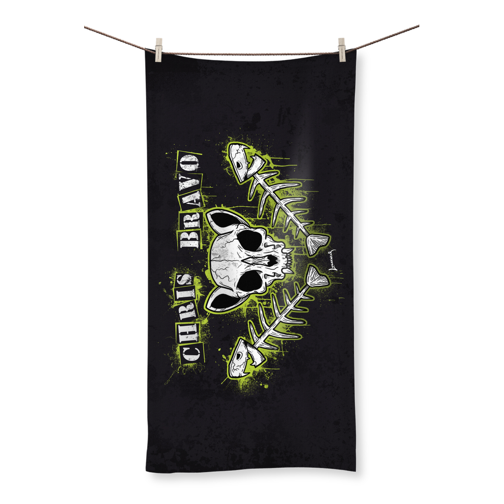 Chris Bravo (BOL) "Fish Bonez" Home and Beach Towel