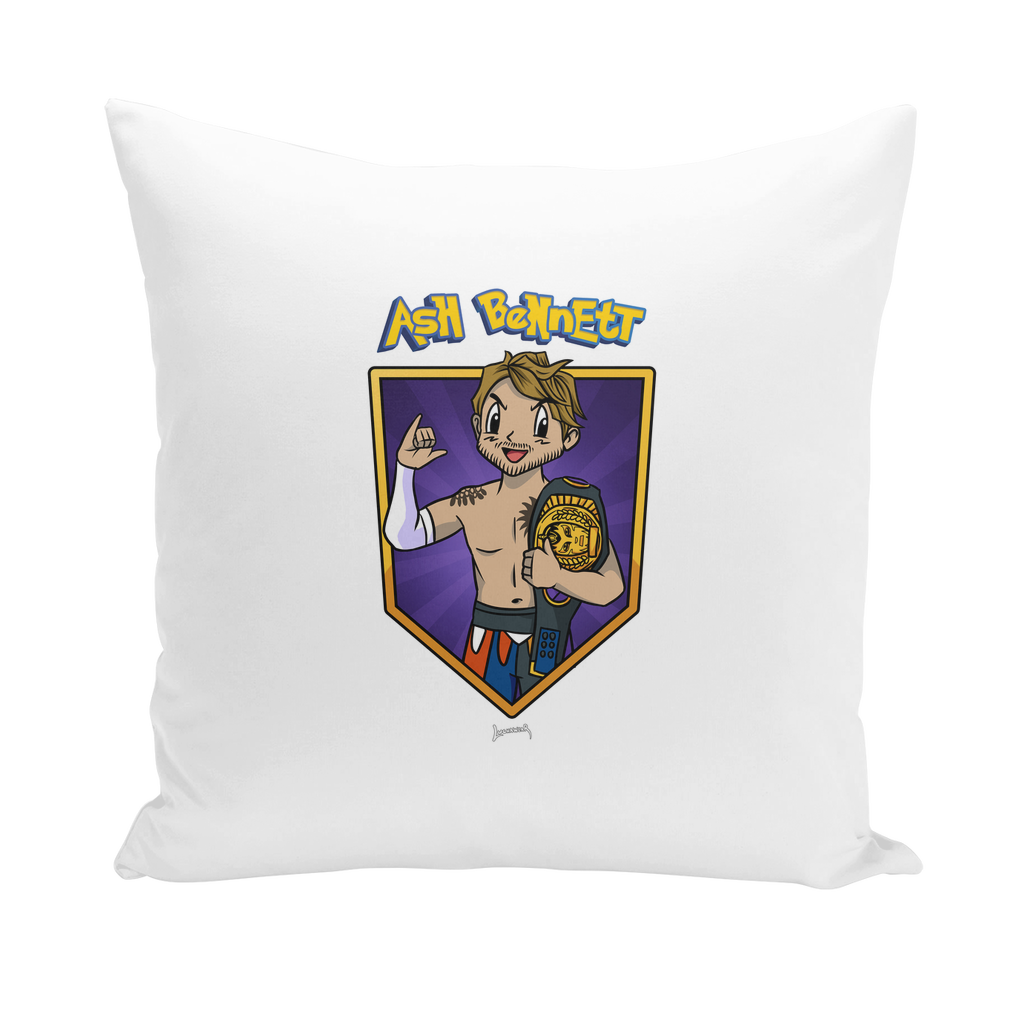 Ash Bennett (USA) "Champ" Throw Pillow
