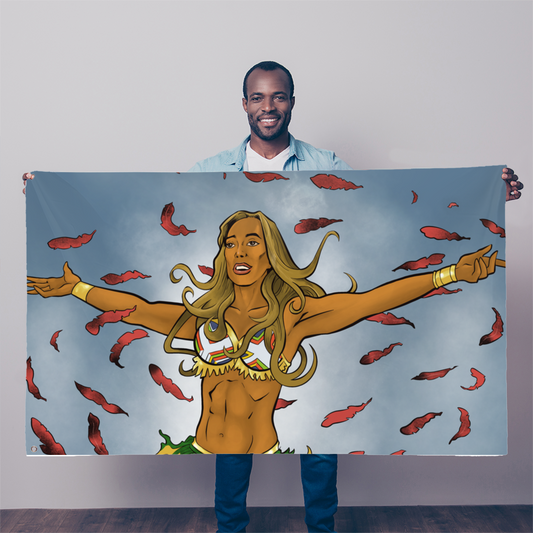 Karissa Rivera (USA) "Feathers" Flag